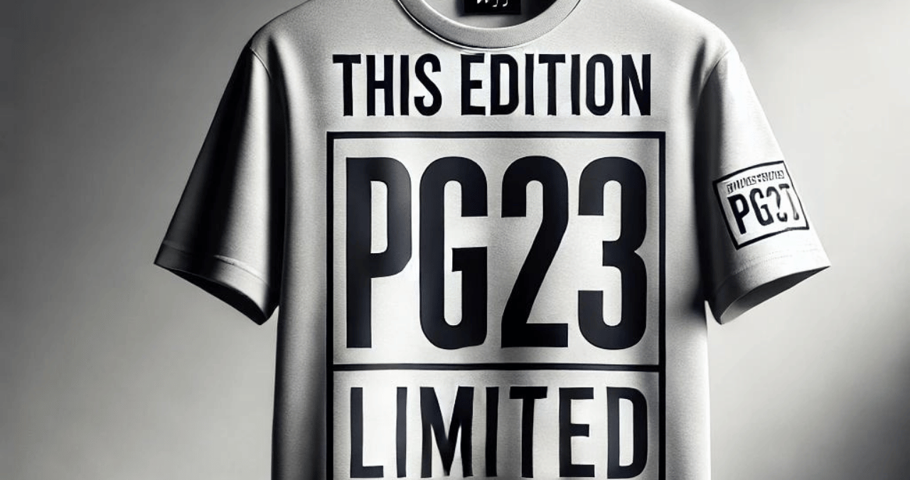 tshirt that says this edition is limited pg23